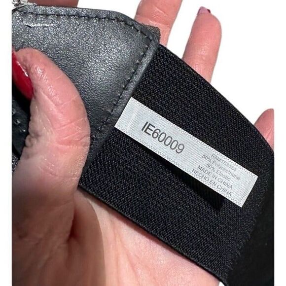 ASOS black stretch belt wirh rhinestone bow SIZES S-L SMALL-LARGE - Picture 3 of 3